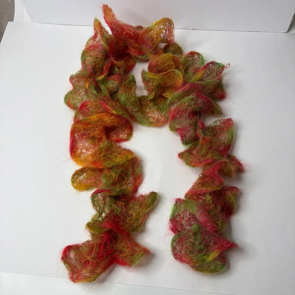 Handmade multicolor ruffle